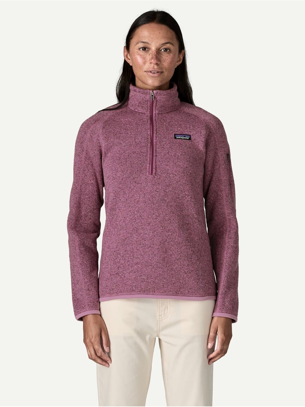 Patagonia Better Sweater 1/4 Zip Fleece Pullover Sweatshirt Light Violet Medium - Picture 8 of 17